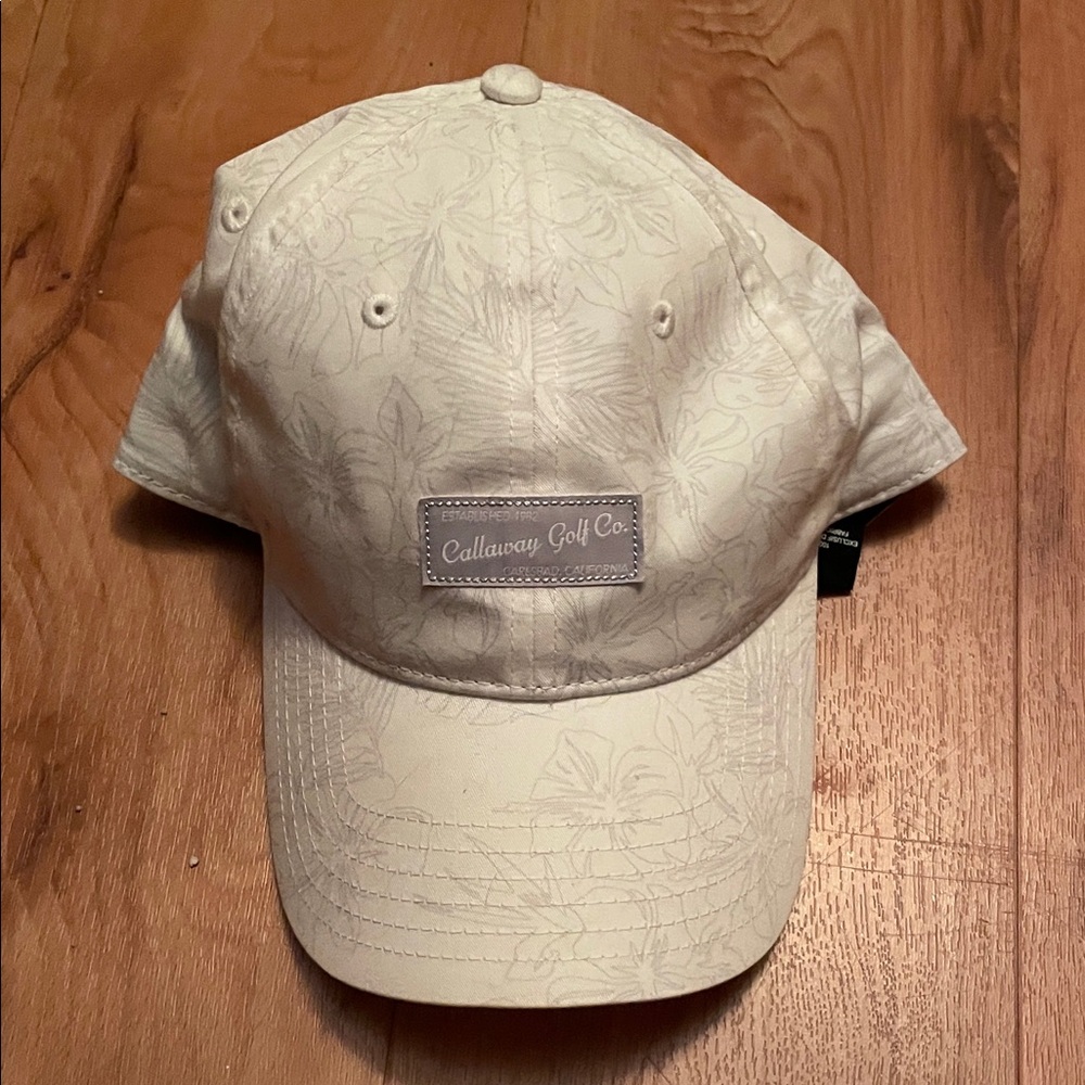 Callaway Cream Floral Golf Cap